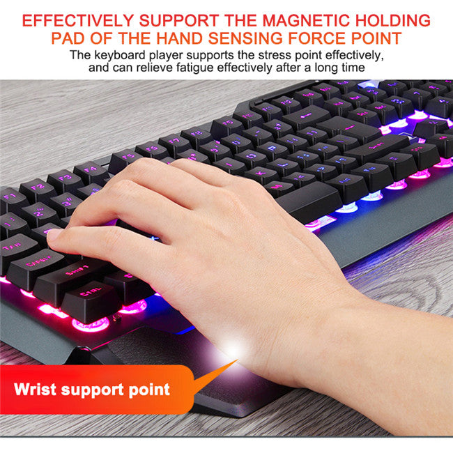 Tactical RGB Mechanical Gaming Keyboard - Pro-Response, 26-Key Anti-Ghosting, Ergonomic Design for Gamer