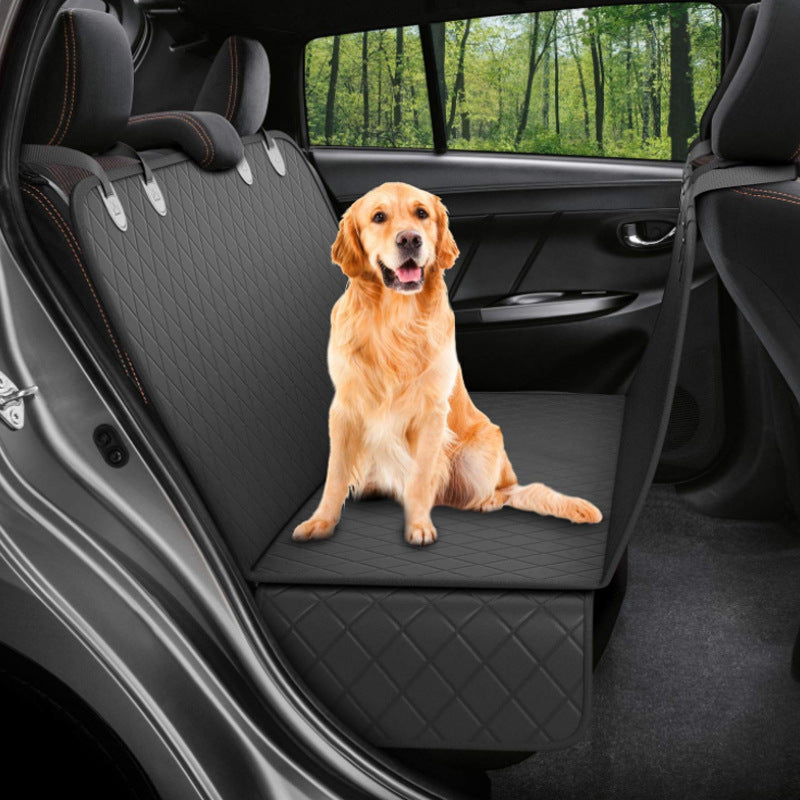 Premium 4-in-1 Dog Car Seat Cover – Waterproof, Scratch-Proof & Mesh View