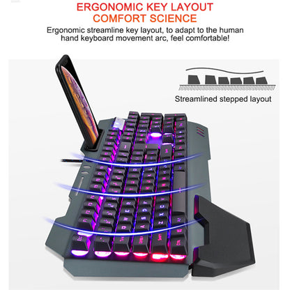 Tactical RGB Mechanical Gaming Keyboard - Pro-Response, 26-Key Anti-Ghosting, Ergonomic Design for Gamer