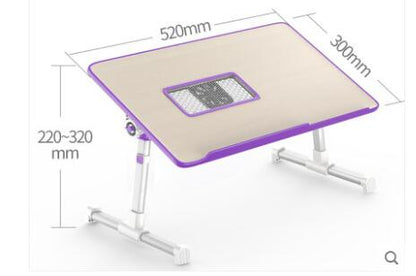 ErgoMax Foldable Laptop Bed Table | Adjustable Height & Angle, Multi-Functional Standing Desk, Portable Notebook Workstation for Sofa, Bed & Floor