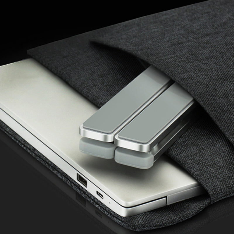 ErgoLift Pro: Adjustable Aluminum Laptop Stand | 7-Level Height Adjustment, Foldable & Portable, Heat-Dissipating Design for 10-17" Devices