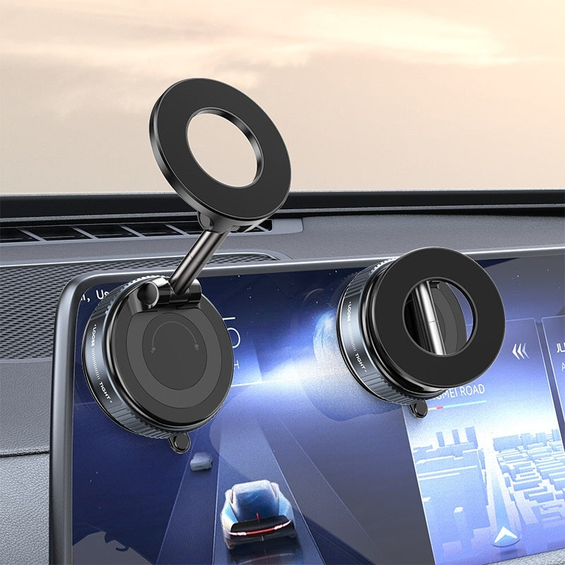 MagLink Pro: Intelligent Vacuum Adsorption Magnetic Car Mount | 360° Rotation | Ultra-Stable Active Suction Tech