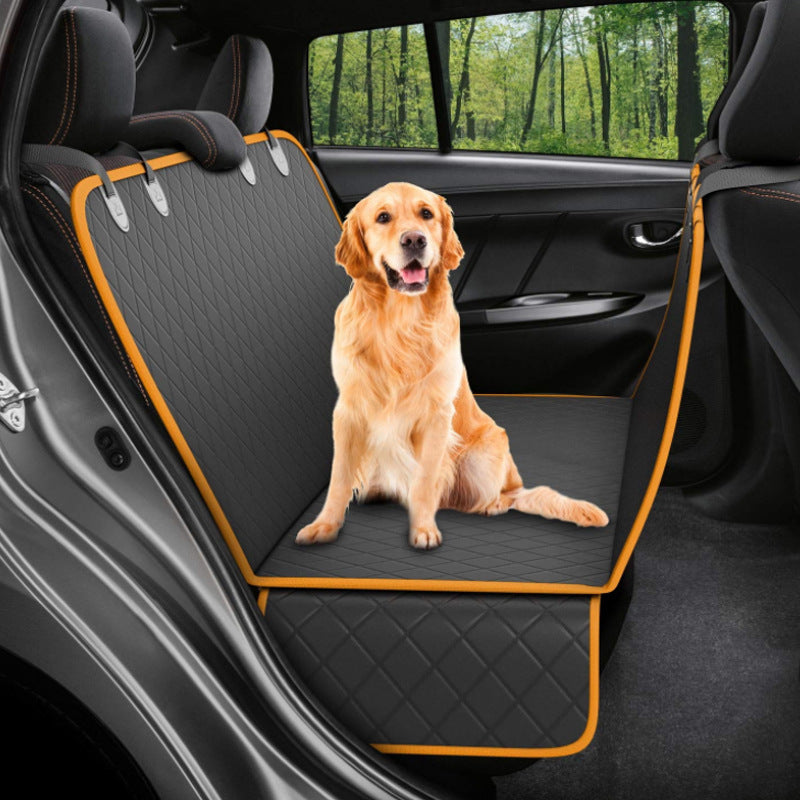Premium 4-in-1 Dog Car Seat Cover – Waterproof, Scratch-Proof & Mesh View