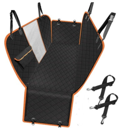 Premium 4-in-1 Dog Car Seat Cover – Waterproof, Scratch-Proof & Mesh View