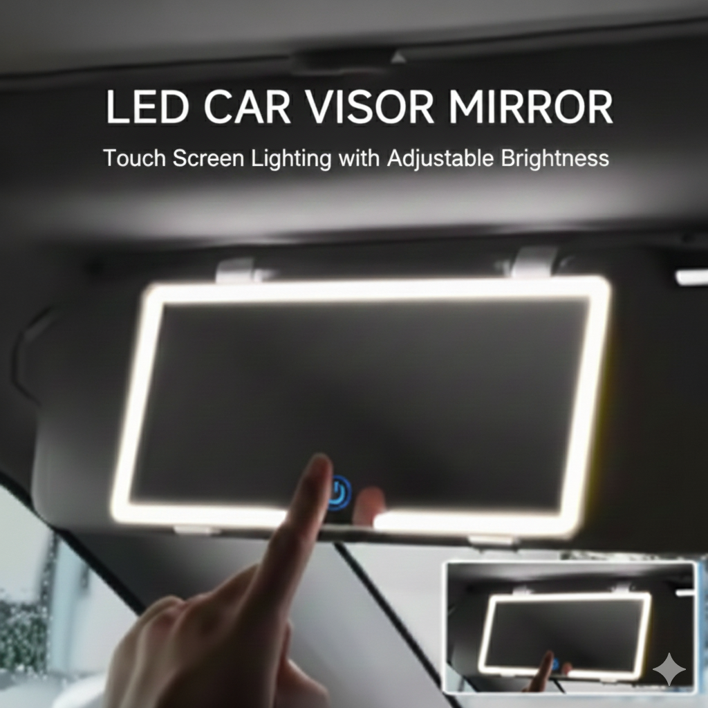 Ana’s Top Pick: Rechargeable LED Car Vanity Mirror with 3 Light Modes