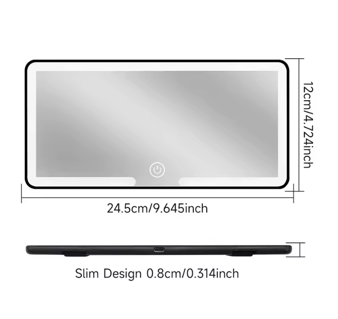 Ana’s Top Pick: Rechargeable LED Car Vanity Mirror with 3 Light Modes