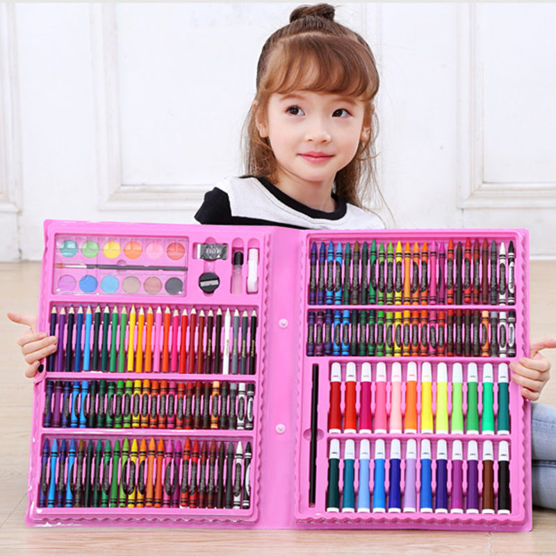 Ultimate 208-Piece Deluxe Art Creativity Set – Professional Painting & Drawing Kit for Kids and Teens, Portable Art Studio
