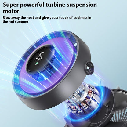 AeroStream Turbo: Desktop Air Circulator | High-Speed Turbine Convection Fan, Ultra-Quiet Operation & 3-Speed Minimalist Design for Home & Office