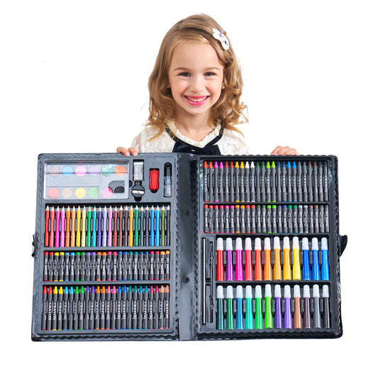 Ultimate 208-Piece Deluxe Art Creativity Set – Professional Painting & Drawing Kit for Kids and Teens, Portable Art Studio