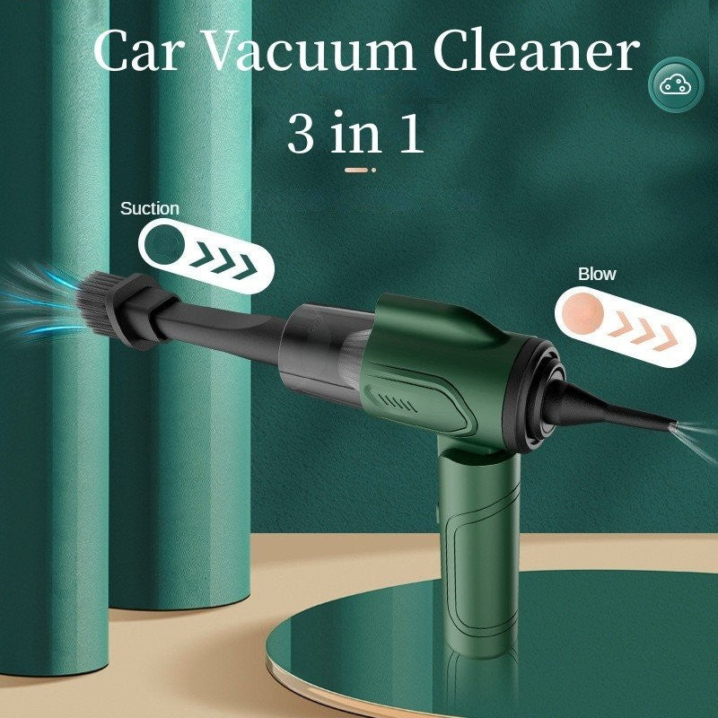 AeroClean Pro: Foldable High-Power Car Vacuum | 9000Pa Cordless Suction, 120W Brushless Motor, Portable Handheld Cleaner for Home & Vehicle